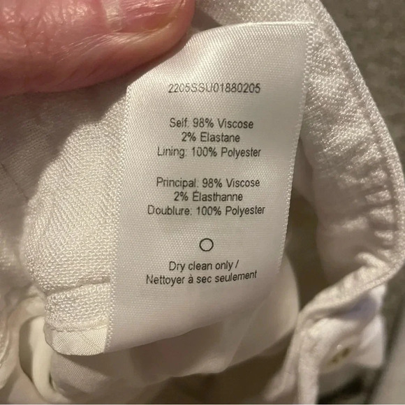 Veronica Beard Alicia High Rise white shorts - Picture 11 of 11